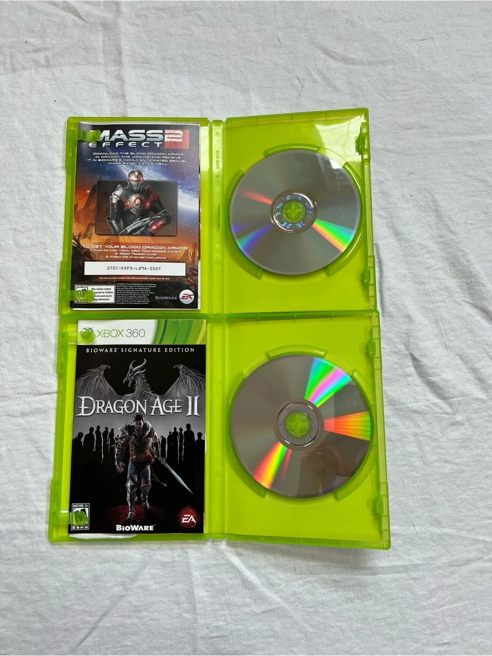 Dragon Age Xbox 360 Bundle - (2) Dragon Age II , Dragon Age Origins BioWare